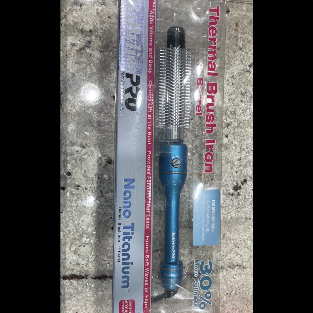 babyliss nano titanium curling iron. 1 inch barrel
